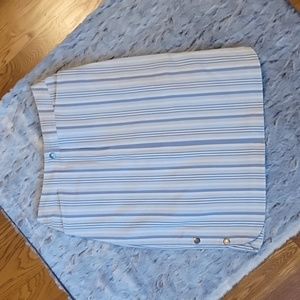 Duck Head Blue/White Jean Pencil Skirt, Women's Size 8, Decent Condition!